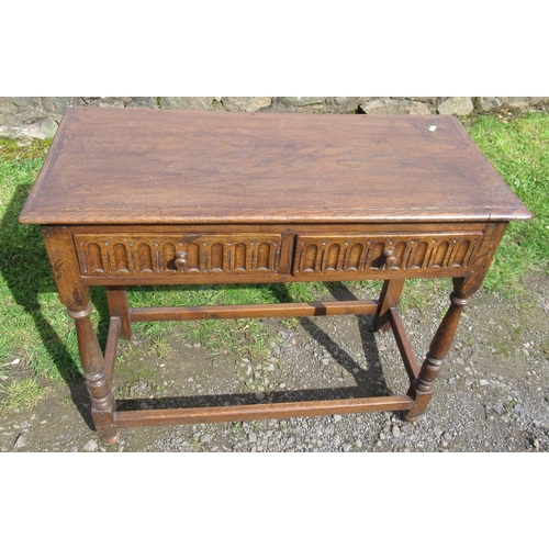 48 - Two Rackstraw style 20th century carved sidetables