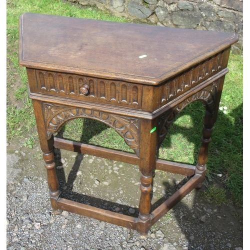 48 - Two Rackstraw style 20th century carved sidetables