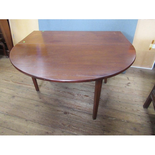 6 - A 19th century mahogany gate leg table , width 48ins,