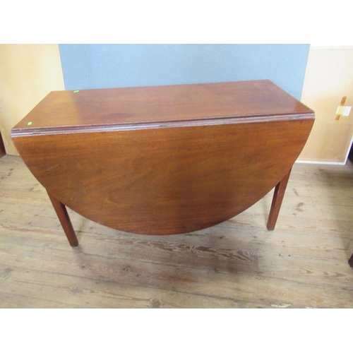 6 - A 19th century mahogany gate leg table , width 48ins,