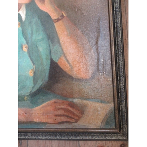 117 - Mamamalle ?  Portrait of a lady in nurses uniform 27ins x 22ins