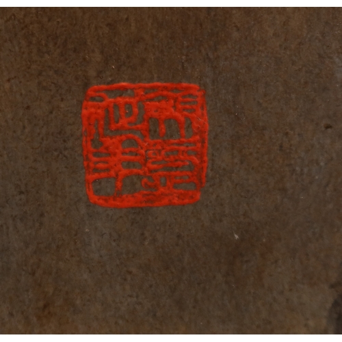 118 - Lee Man Fong, oil, doves in trees, signed with character marks and seal, 40ins x 20ins together with... 