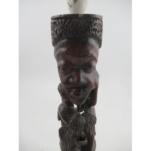 135 - A Tribal design table lamp