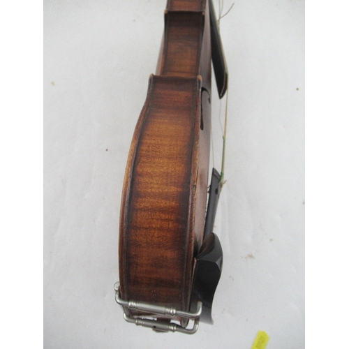 139 - A cased violin, with two piece back, bearing label for repairer M. Andersen