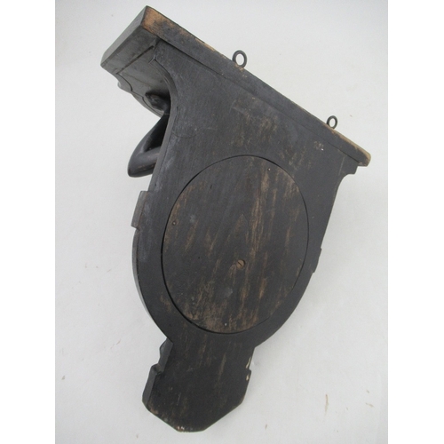 159 - A 19th century carved wood Backamoor wall bracket