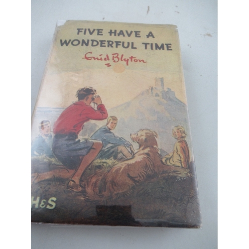 197 - Enid Blyton Five Fall into Adventure 1st 1950 d/w Five go Down to the Sea 1st edition 1953 d/w Five ... 