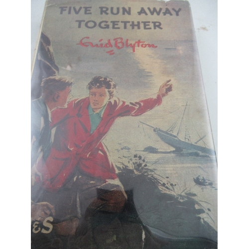 197 - Enid Blyton Five Fall into Adventure 1st 1950 d/w Five go Down to the Sea 1st edition 1953 d/w Five ... 