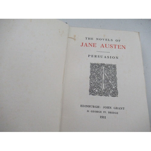 199 - Jane Austin The Novels of Jane Austen a set of complete  novels (120  1911 expanded Winchester editi... 