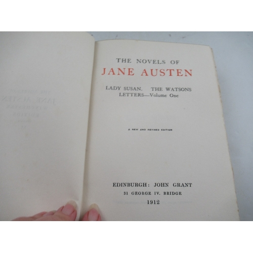 199 - Jane Austin The Novels of Jane Austen a set of complete  novels (120  1911 expanded Winchester editi... 