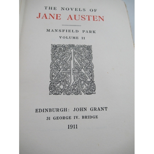 199 - Jane Austin The Novels of Jane Austen a set of complete  novels (120  1911 expanded Winchester editi... 