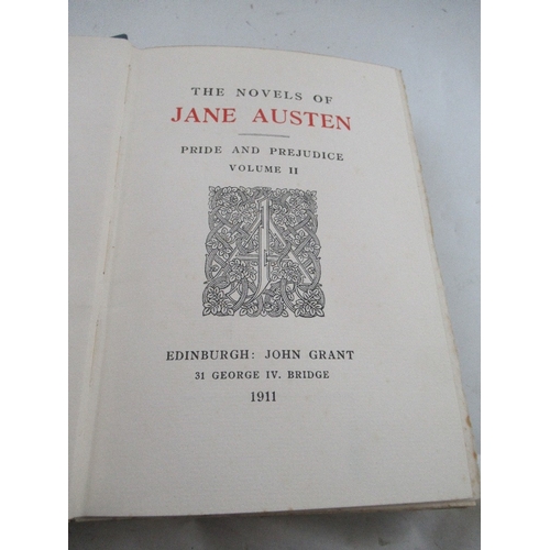 199 - Jane Austin The Novels of Jane Austen a set of complete  novels (120  1911 expanded Winchester editi... 