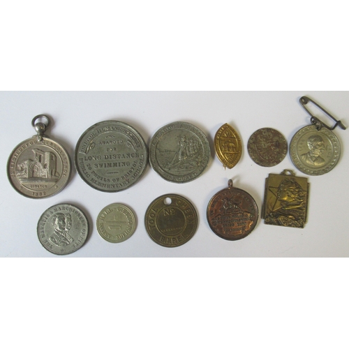 A collection of 19th century medals, to include a Marquis & Marchioness ...