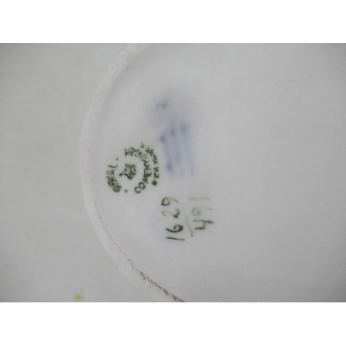 335 - Royal Copenhagen bowl with flowers No 1629/491 with wavey edge made 1923-1930