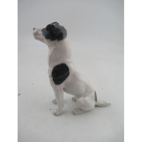 336 - Royal Copenhagen  model of Terrier seated No 753 made before 1923 ( tiny chip to the edge of ear)