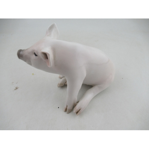 337 - Royal Copenhagen model of a Pig  No 414 made before 1923