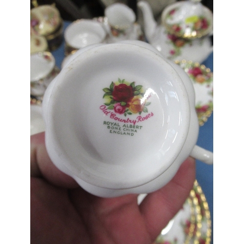 367A - A collection of Royal Albert Old Country Rose tea ware