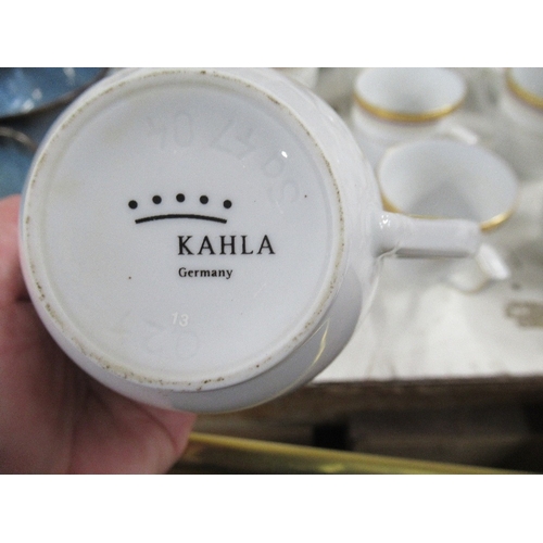 381A - A Kahla Germany 8 piece Dinner and tea service