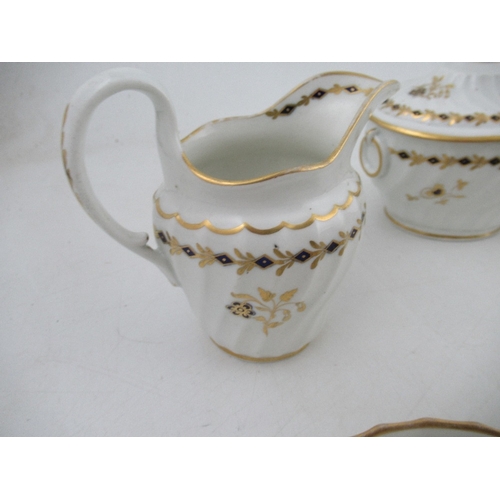 391 - A collection of 18th century Worcester tea ware, bearing the crescent mark , including ten cups and ... 