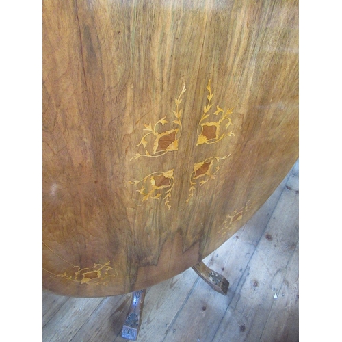 45 - A Victorian walnut loo table, 47ins x 34ins