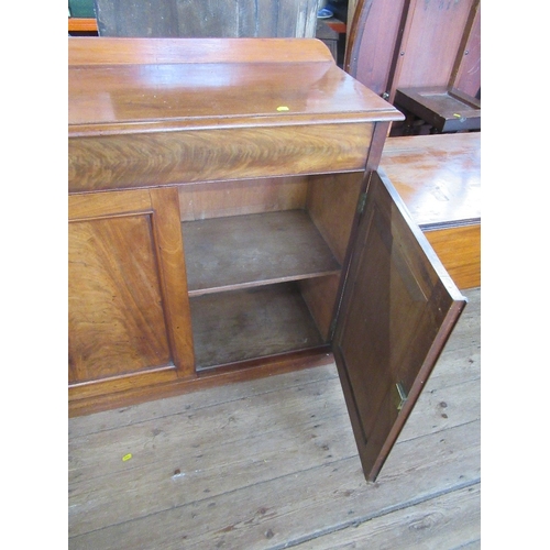 51 - A 19th century mahogany sideboard, width 40ins, together with a 19th century mahogany Pembroke table