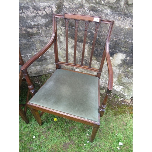 71 - A pair of 19th century style armchairs