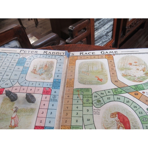 170 - A Beatrix Potter race game together with Peter Rabbit, Squirrel Nutkin, Jeremy Fisher and Jemima  Pu... 