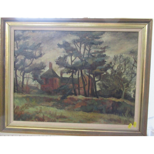 106 - Cynthia Griffiths, oil on board, Old House at Fihstall, 17ins x 23ins