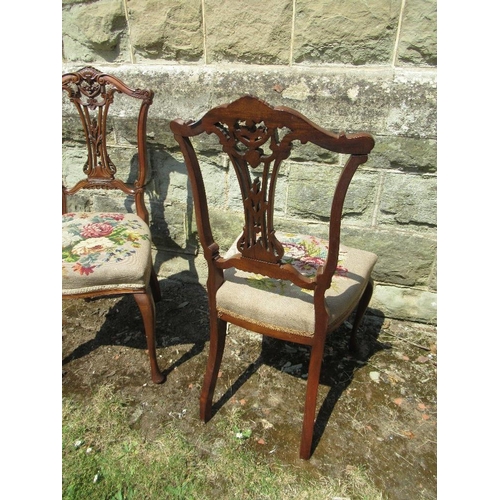 11 - A pair of Edwardian chairs