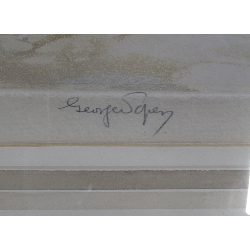 111 - Colour print, Rick Making, signed, 14ins x 18.5ins