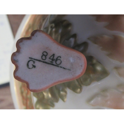 121 - Three Royal Worcester blush ivory covered pot pourri