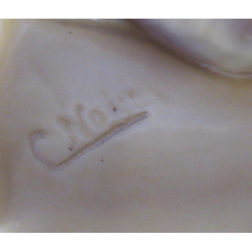 127 - A Charles Noke blush ivory figure, height 13ins