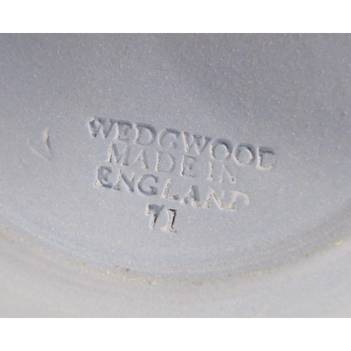 129 - Five Wedgwood Jasper pieces, together with a Royal Doulton posy vase ornament