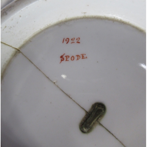 138 - A 19th century Spode porcelain part tea service, decorated in grey with figures in various scenes, e... 