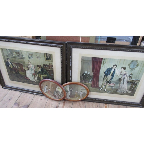 183 - Two pairs of Victorian style prints