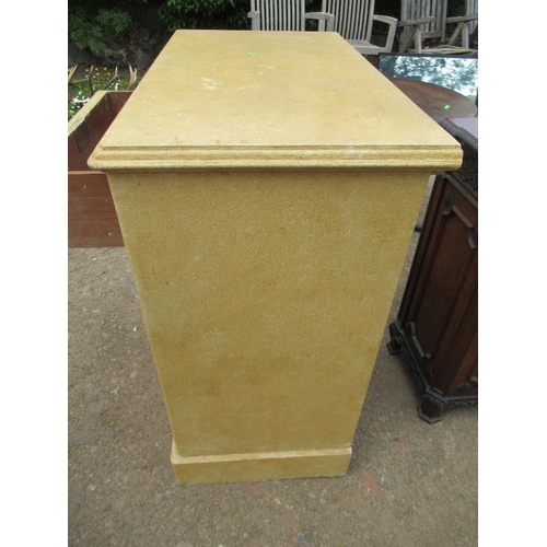 19a - A chest of drawers width 39ins height 40ins, depth 21ins