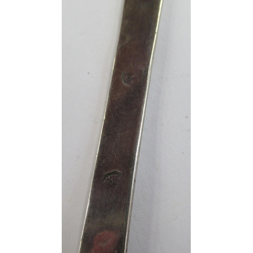 217 - An Antique silver spoon, with embossed decoration, initialled and dated 1688, length 7.25ins