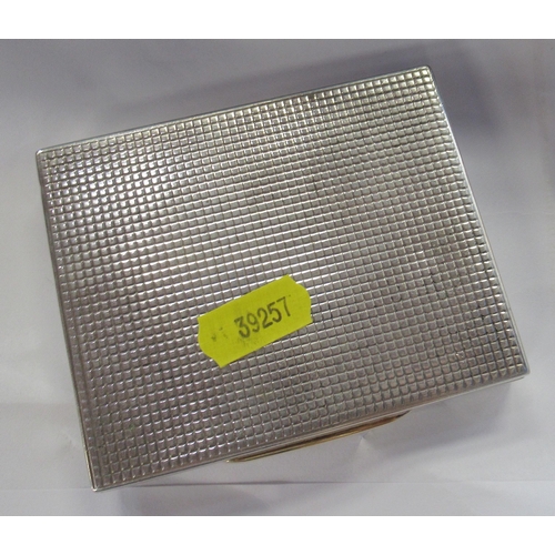 232 - A silver cigarette case, weight 5oz