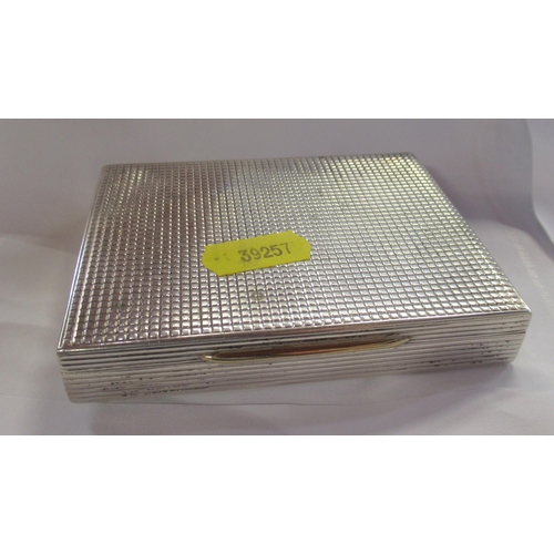 232 - A silver cigarette case, weight 5oz