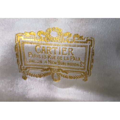 236 - A Cartier gents dress button set, with mother of pearl and 18ct gold, together with three other butt... 