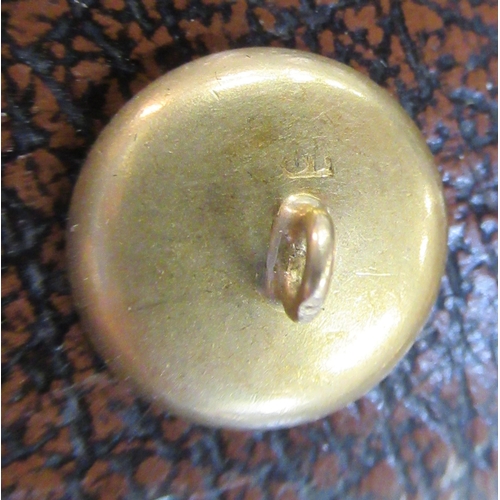 236 - A Cartier gents dress button set, with mother of pearl and 18ct gold, together with three other butt... 