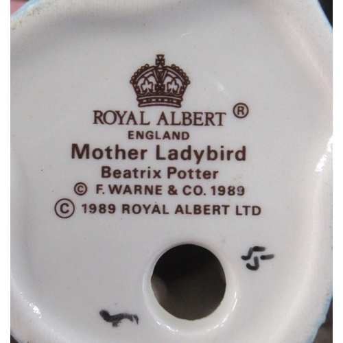 246 - 8 Beswick Beatrix Potter figures, together with 2 Royal Albert figures to include Mother Ladybird, M... 