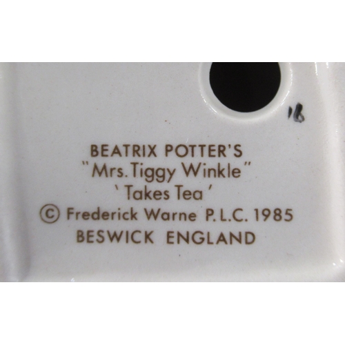 246 - 8 Beswick Beatrix Potter figures, together with 2 Royal Albert figures to include Mother Ladybird, M... 