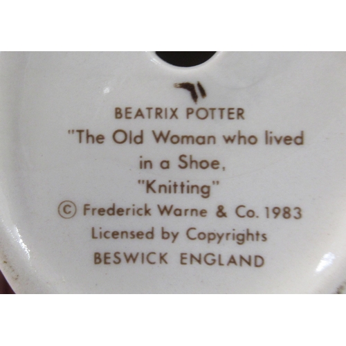 246 - 8 Beswick Beatrix Potter figures, together with 2 Royal Albert figures to include Mother Ladybird, M... 