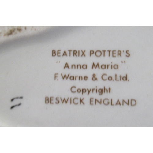 247 - 8 Beswick Beatrix Potter figures, together with 2 Royal Albert figures to include Tom Kitten and but... 