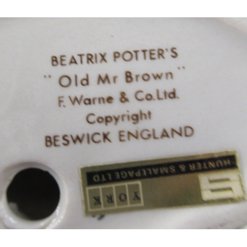 248 - 8 Beswick Beatrix Potter figures, together with a Royal Albert figure to include Little black Rabbit... 