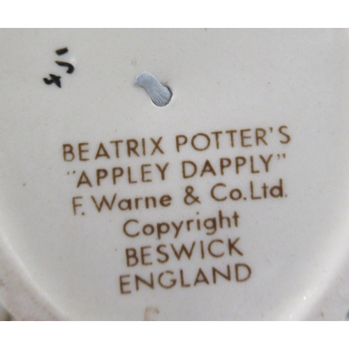 248 - 8 Beswick Beatrix Potter figures, together with a Royal Albert figure to include Little black Rabbit... 