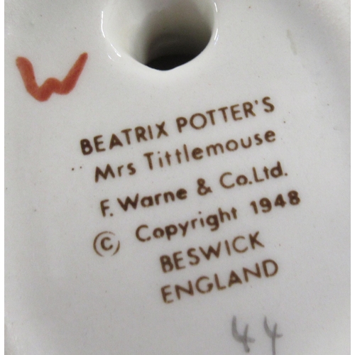 249 - 8 Beswick Beatrix Potter figures to include Tabitha Twitchett, Benjamin Bunny, Squirrel Nutkin, Old ... 