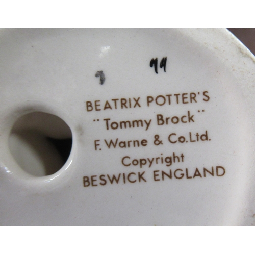 251 - 8 Beswick Beatrix Potter figures to include Aunt Peticotes, Tabitha Twichit, Taylor of Gloucester et... 