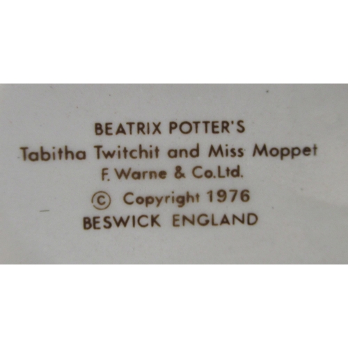 251 - 8 Beswick Beatrix Potter figures to include Aunt Peticotes, Tabitha Twichit, Taylor of Gloucester et... 