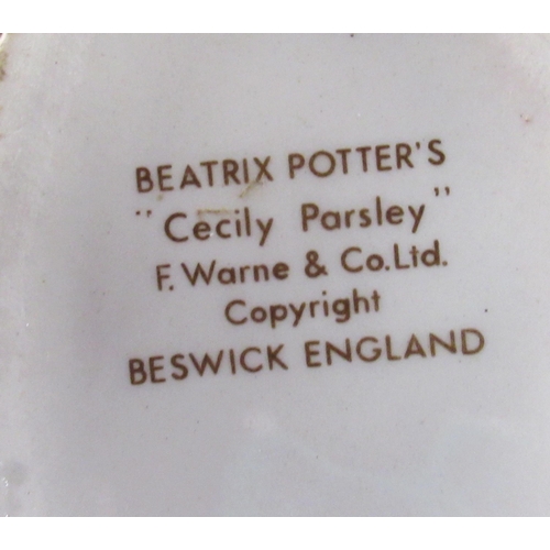252 - 7 Beswick Beatrix Potter figures, together with a Royal Albert figure to include Susan, Old Mr Bounc... 
